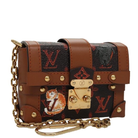 LOUIS VUITTON Monogram Catgram Essential Trunk Pouch - Picture 1 of 16